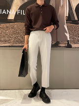 ディープデイリーセミフィットスラックス/Deep Daily Slim Fit Slacks (4 colors)