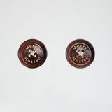 シグネイチャーボタンピアス/Merry,Motive signature button earring (Wine)