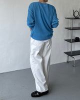 SOブランクビンテージホワイトデニムパンツ / SO Blanc Vintage White Denim Pants