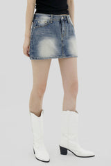 ローライズジーンズスカート / Low Rise Jean Jean Skirt