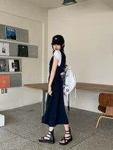 パオンツーポケットストリングキャンバスコットンバックパック / Paon Two-Pocket String Canvas Cotton Backpack