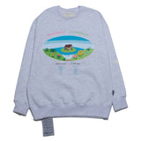 ハニームーンスウェットシャツ/DAMP 'HONEYMOON' SWEAT SHIRT_MELANGE GRAY