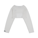 [NF] BREEZE MESH BOLERO TEE (IVORY)_F23QB476