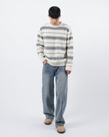 モヘアブラッシュストライプニット/mohair brush stripe knit 3color