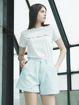 リネンデニムショート / W1011 LINEN DENIM SHORT_LIGHT BLUE