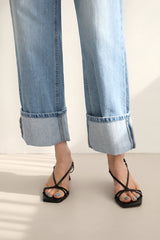 マリーンロールアップジーンズ / MARINE ROLL-UP JEANS / WIDE DENIM PANTS