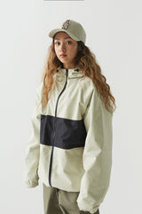 クロスボックスフーデッドジャケット/BSR2223FWJK028 CROSS BOX HOODED JACKET CREAM GRAY