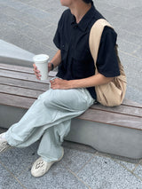 Balon one tuck nylon pants