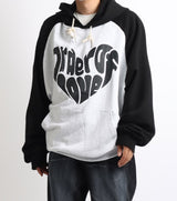シェープレタリングラグランフーディー/Shape Lettering Raglan Hoodie_3color
