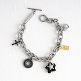 ユニークペンダントウィズボールドチェーンブレスレット/[Unisex] Unique pendant with bold chain bracelet