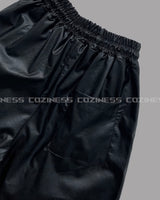 SI レザーバミューダバンディングパンツ / SI Leather Bermuda banding pants