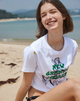【OUTLET】グランマプリントクロップTシャツ GREEN