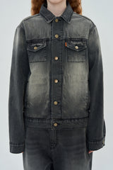 FLOWER DENIM JACKET