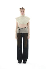 キルティングクロップベスト/QUILTING CROPPED VEST