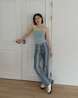ラインブラッシュデニムパンツ / no.344 Line Brush Denim Pants