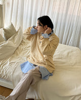 リアルダディーオーバーフィットシャツ(4 color) (6677560590454)