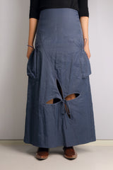 ピアカーゴスカート / PIA CARGO SKIRT-ETERNAL NAVY