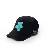 GRAFFITI FLOWER PIGMENT BIOWAHED BALL CAP PINK / BLACK