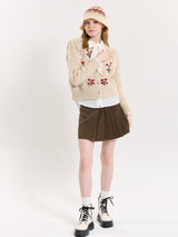 CHECK BUCKLE SKIRT