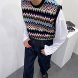 [ユニセックス]アカディアンニットベスト/[Unisex] Acadian knit vest (2 colors)