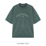 LMNサンフランシスコ ピグメントウォッシング半袖Tシャツ / LMN San Francisco Pigment Washing Short-Sleeved T-Shirt (4 colors)