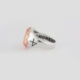 ドーナツリングシルバー925(18kローズゴールドプレイティドゥ ) / DONUT RNG SILVER925(18K ROSEGOLD PLATED) (6637084868726)