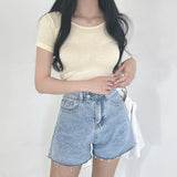 レーヨンブレンドショートスリーブTシャツ