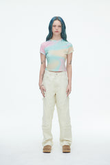 コンマデニムパンツ/Comma Denim Pants Cream