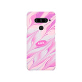 ワイドピンクマーブルスマホハードケース / Wide pink marble hard case