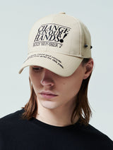 チェンジイズインアワーハンズキャンピングキャップ/CHANGE IS IN OUR HANDS CAMPAIGN CAP_BEIGE