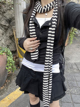 デニムカンカンミニスカート / Dark Blue Denim Cancan Mini Skirt