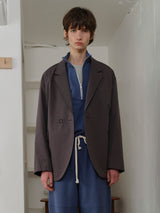 OVERLAP JACKET CHARCOAL (6594030927990)