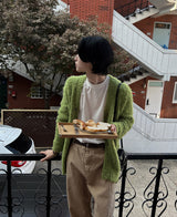 オズブックルヘアカーディガン (3 color)