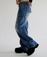セニティーカーゴパンツ / no.5184 Senity Cargo Pants - Deep blue