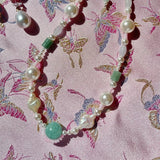 Jade Flower Goddess Necklace