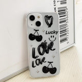ラッキーブラックチェリーフォーンケース / Lucky black cherry phone case