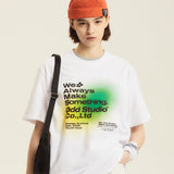 オードグラデーションプリントTシャツ/ODD Gradient Print T-shirt - 2COLOR