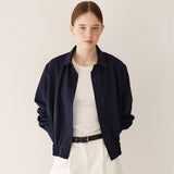 スプリングバンディングシャツ/Spring banding shirt_navy