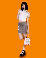 ベルトポイントスリーブレストップ / belt point sleeveless (2 color)