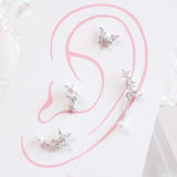 ホワイトシルバーパールピアス / [Styling] White Silver Pearl Piercing Set