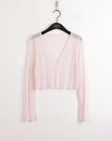モルディサマーシースルークーリング長袖カーディガン / Moldy summer see-through cooling long-sleeved cardigan