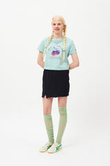 チェリーアーチロゴクロップTシャツ / CHERRY ARCH LOGO CROP T-SHIRT [MINT]