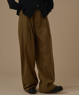 OBLIQUE LINE WIDE PANTS(BELT SET)