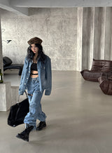 Bart thigh-cutting jeans
