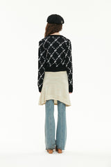 キルシーニットカーディガン／KIRSH KNIT CADIGAN [BLACK]