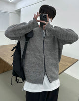 アンブラーラウンドジップアップニット / AMBLER ROUND ZIPUP KNIT
