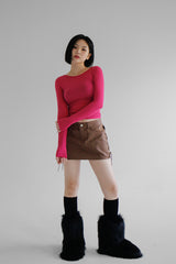 オープニングバックTシャツ / Opening back T-shirt (3color)