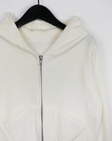 ベルベット クロップ フード ジップアップ / Velvet Crop Hood Zip Up (4color)