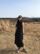 ニュームーンピンタックロングワンピース