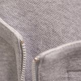ハーフジップレイヤードスウェットシャツ / HALF ZIP LAYERD SWEATSHIRTS-MIXTURE GREY